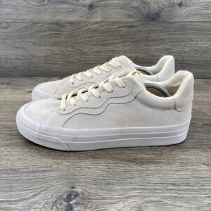 Brandblack VGS-1 Mens 8.5 Off White Suede Low Top Sneakers VGS-1 3/24-5/24